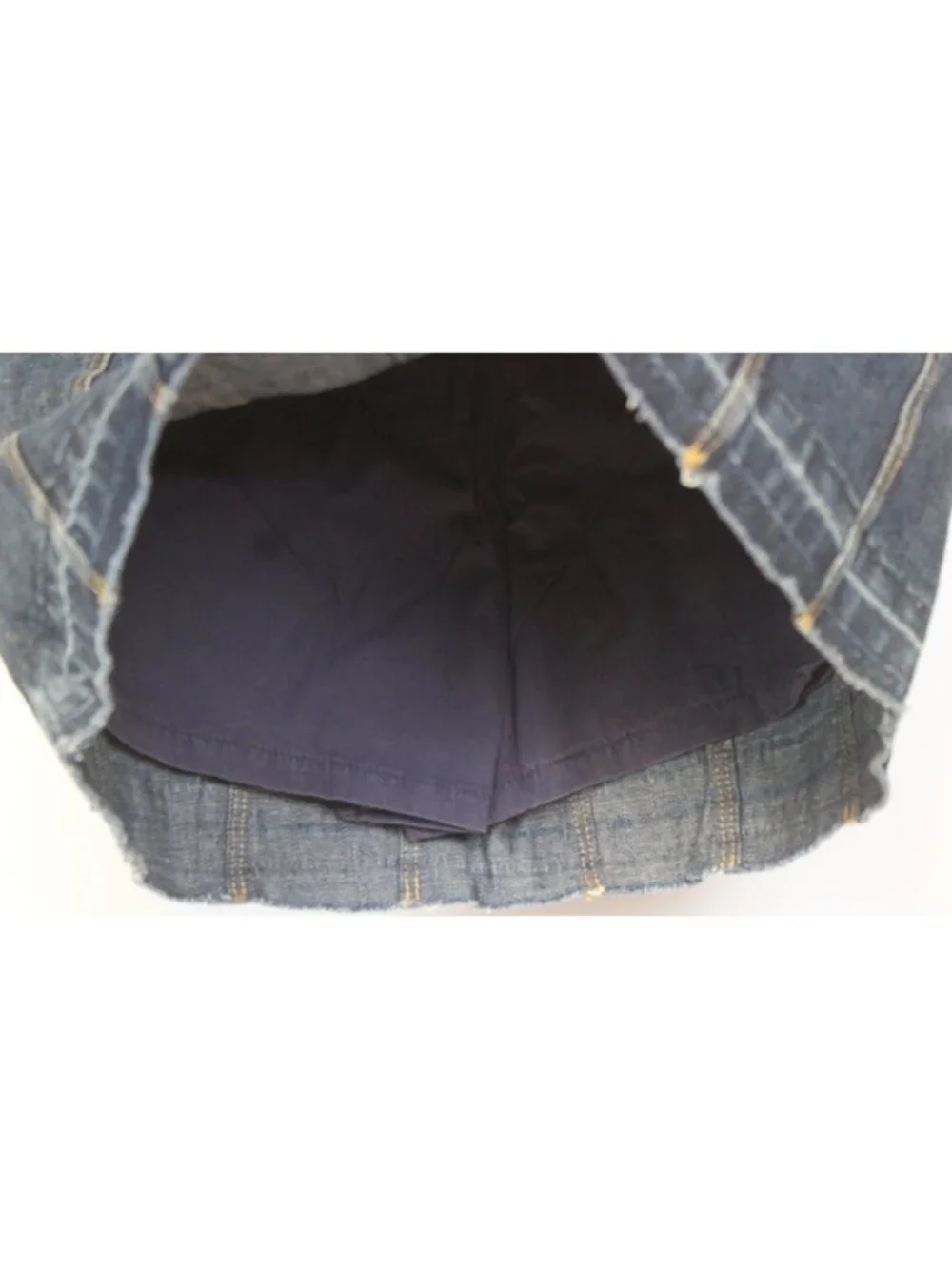 2007 Gymboree Girl Detective Denim Skorts sz 8 Preppy School Liberian chic Y2K